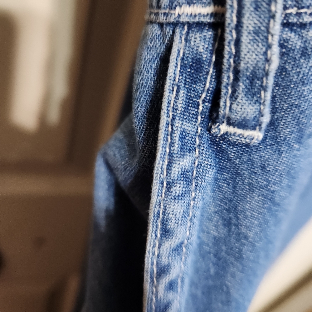 Ll Bean Denim Overalls Dress - Picture 8 of 12